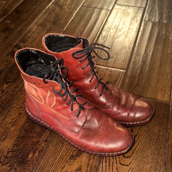 PIKOLINOS Shoes - PIKOLINOS Women’s Red Leather Boots Size 37